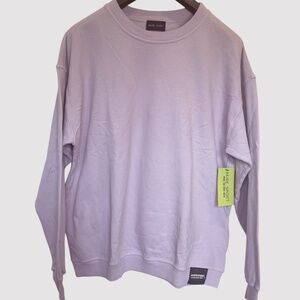 Akire Sport Erika Costell oversized Boyfriend Crew neck Lavender NWT